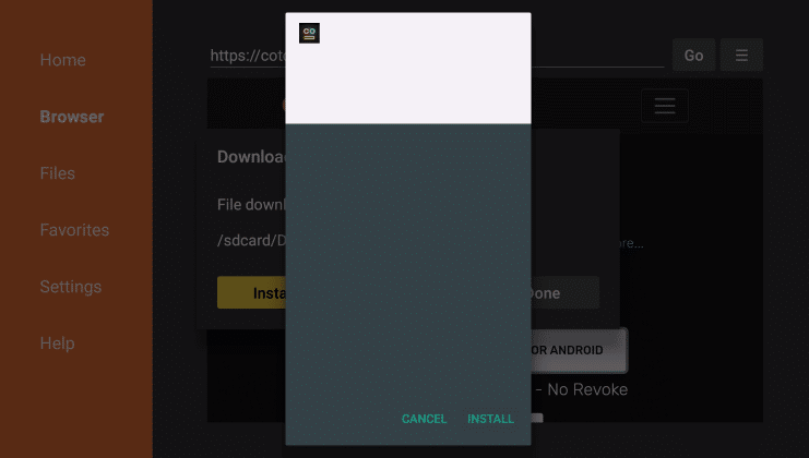 Install CotoMovies in Firestick