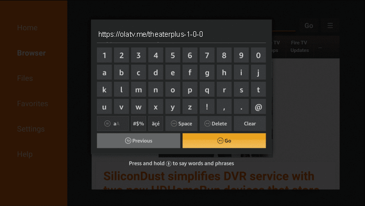 Install Theater Plus APK in Firestick